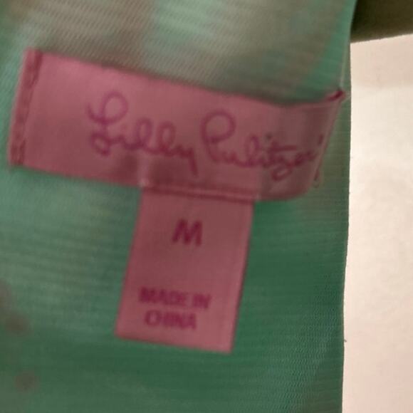 NWOT- Lilly Pulitzer Eden Poolside Blue Beach Walk A-Line Shift Dress Medium - Picture 6 of 6